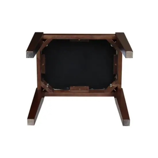 Solid Wood Vanity Bench Brown - International Concepts image {4}