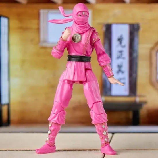 Power Rangers Lightning Collection Mighty Morphin X Cobra Kai Samantha LaRusso Morphed Pink Mantis Ranger Action Figure (Target Exclusive) image {11}