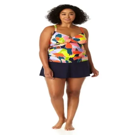 Anne Cole Plus - Women's Halter Tankini Top image {4}