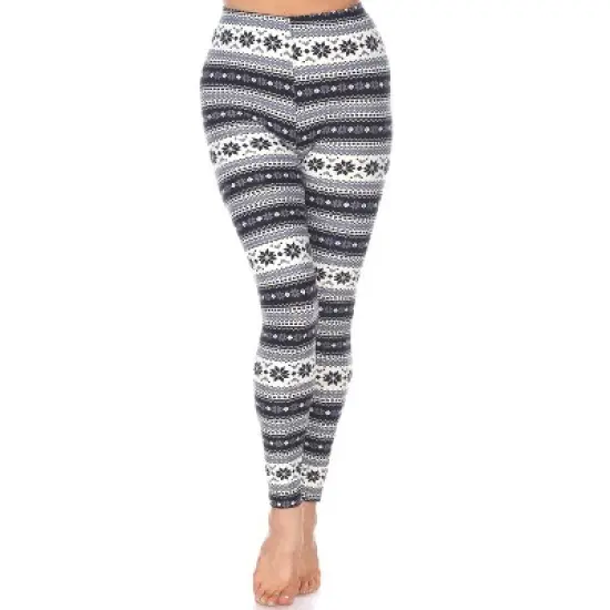 Women's One Size Fits Most Printed Leggings - One Size Fits Most - White Mark image {8}