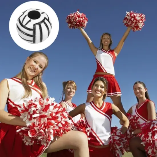 Unique Bargains Acrylic DIY Crafts Bracelet Necklace Making Opaque Sports Volleyball Beads 0.47" image {5}