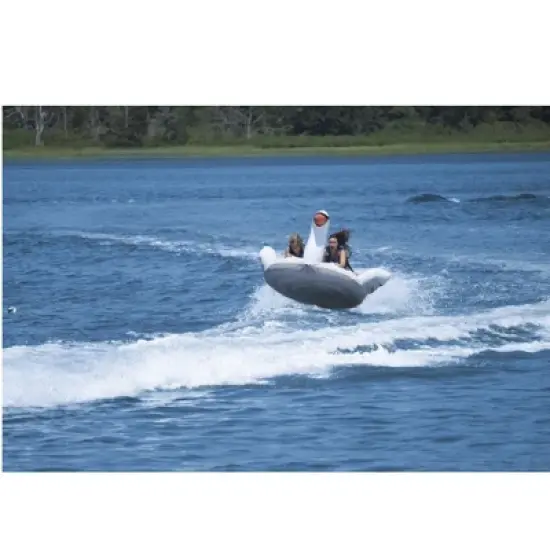 Swim Central Inflatable Lay-on Swan Towable Float, 84-Inch image {2}