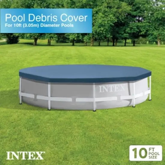 Intex Round Above Ground Swimming Pool Cover, (Pool Cover Only) image {1}