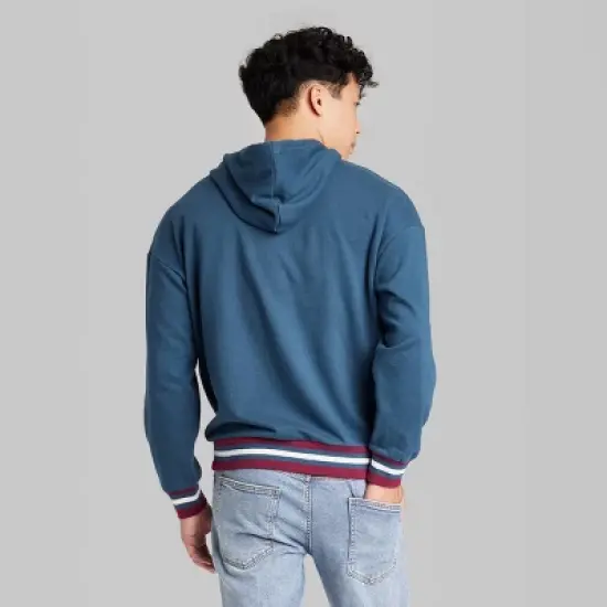 Men's Fleece Original Patch Hoodie Sweatshirt - Original Use&trade; Navy Blue image {2}