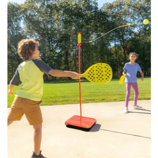 HearthSong - All-Surface Adjustable Classic Swingball Game With Sturdy Base, Kids Backyard Game image {7}