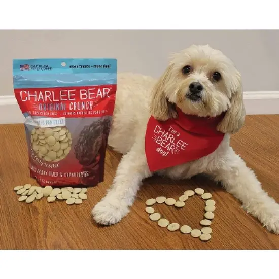 Charlee Bear Dog Treats with Turkey Liver & Cranberries Flavor (2 Pack) - 16 oz image {1}