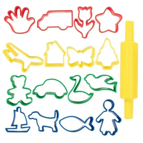 READY 2 LEARN&trade; Dough Roller & Cutters - Set of 17 image {1}