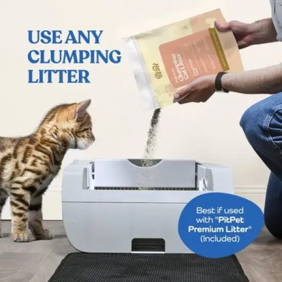 DOMETOUR Smart Litter Box Cat Litter Box with Wide Opening -Cat Toilet image {1}