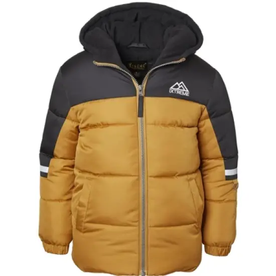 IXtreme Little Boy Colorblock Puffer Jacket with Reflective Stripe image {2}