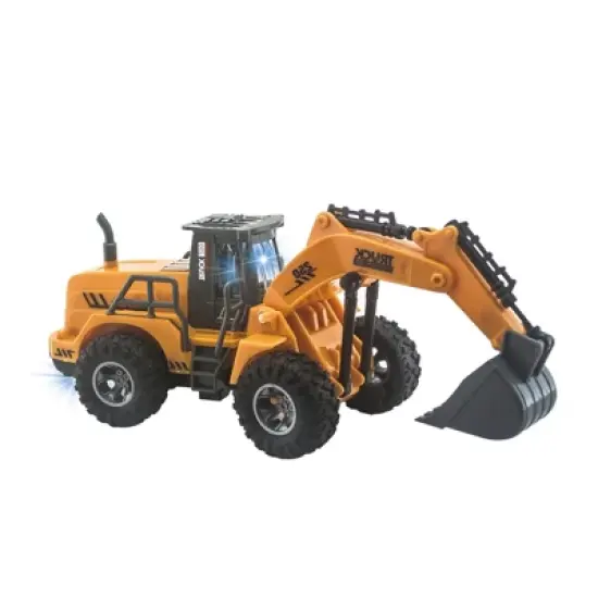 Link 1:30 RC Excavator Construction Vehicle Radio Control Truck With 5 Channels - Yellow image {3}