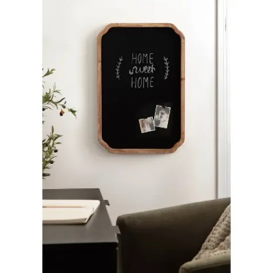 Kate & Laurel All Things Decor 20"X30" Marston Wood Framed Chalkboard Brown image {7}