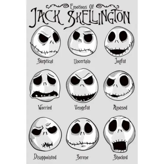 Women's The Nightmare Before Christmas Emotional Jack Racerback Tank Top image {1}