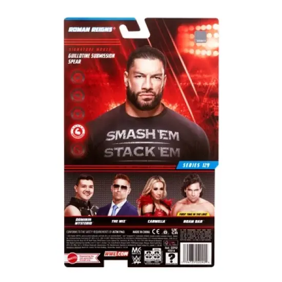 WWE Series 129 Black Shirt Roman Reigns Action Figure image {1}
