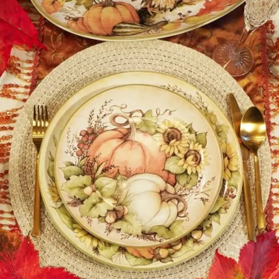 Certified International Set of 4 Autumn Breeze Salad Plates image {1}