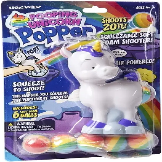 Hog Wild Pooping Unicorn Popper Toy image {3}
