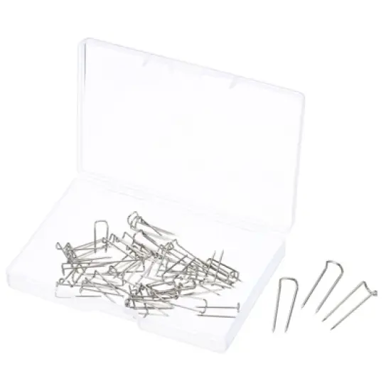 Unique Bargains Steel Dressmaker Ornament Craft Fabric Quilting Sewing U-Pins image {4}