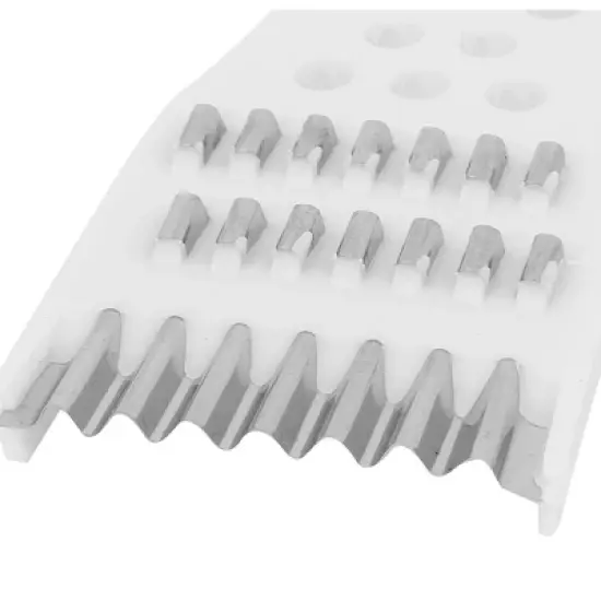 Unique Bargains Plastic Metal Multi-functional Durable Peeler 6.7" x 2.8" x 0.4" White 1 Pc image {1}