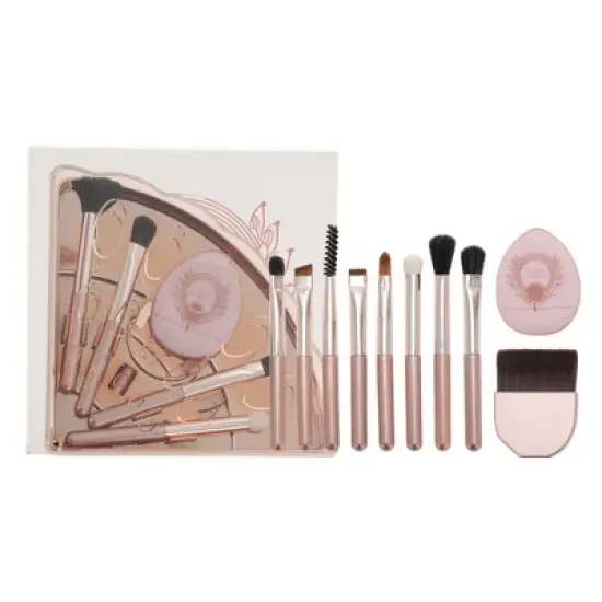 Unique Bargains Makeup Brush Set 10 Pcs image {6}