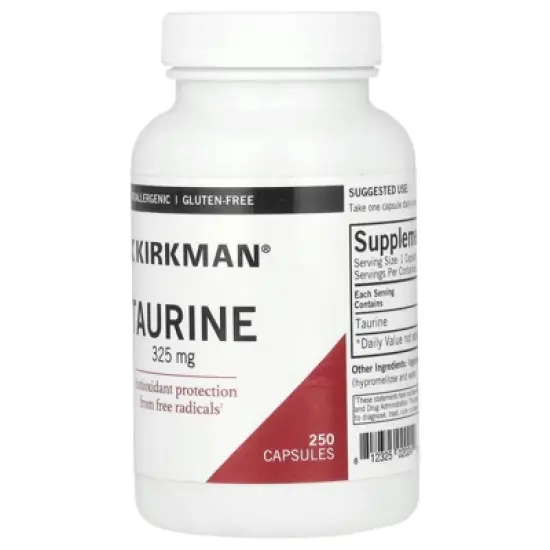 Kirkman Labs Taurine, 325 mg, 250 Capsules image {2}
