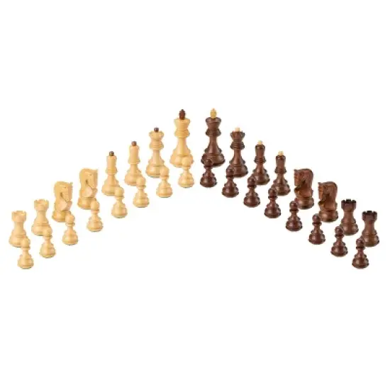 Bobby Fischer&reg; Zagreb Chess Set with Deluxe Wooden Chess Board 21.75 in. image {4}