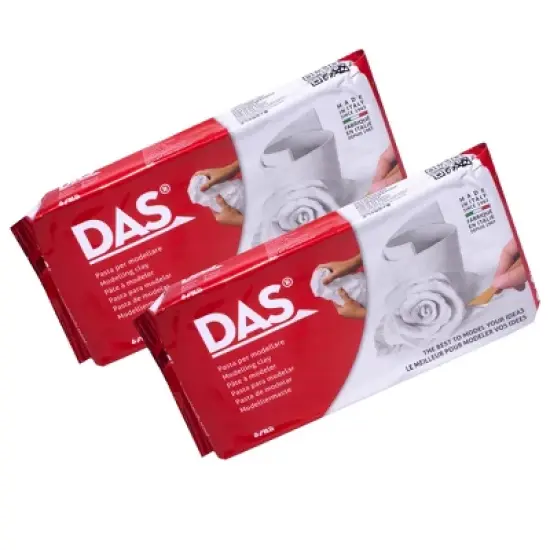 DAS&reg; Modeling Clay Air Hardening, White, 2.2lb, Pack of 2 image {8}