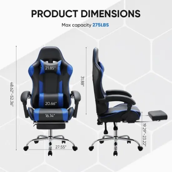 JIONJOY Ergonomic Racing Gaming Chair with High Back, Lumbar Support and Adjustable Armrests image {3}