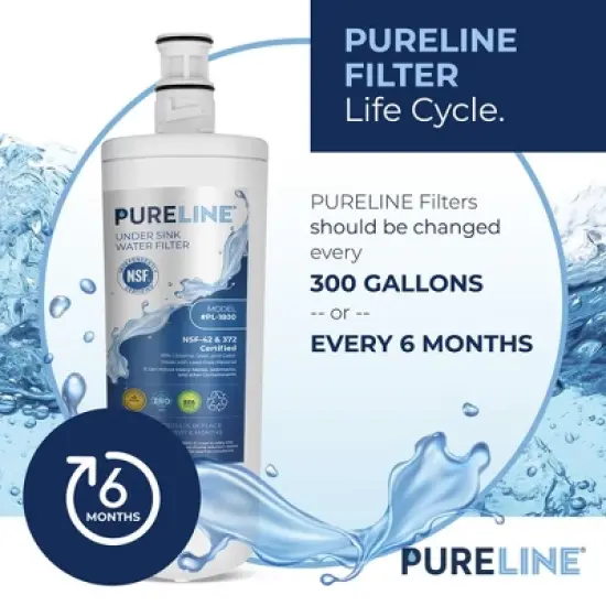 PURELINE 3US-AF01 Replacement Filter. Compatible with 3M&reg; Filtrete 3US-AF01 Under Sink Water Filters (3 Pack) image {5}