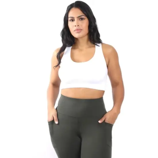 90 Degree By Reflex Womens Plus Seamless Racerback Bra image {5}