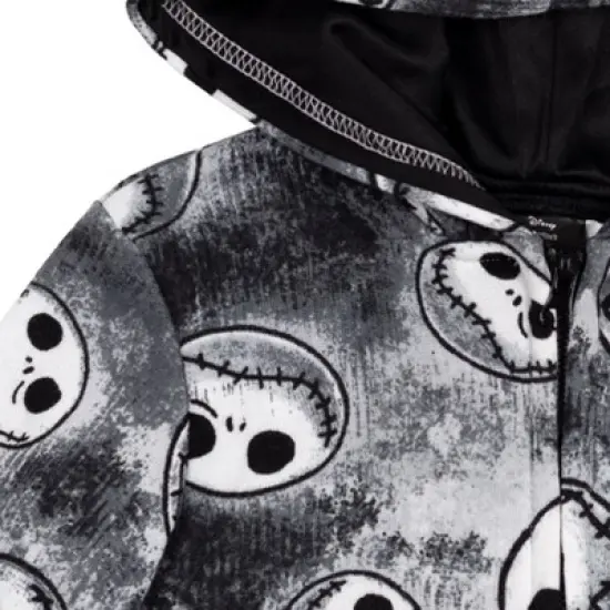 Disney Nightmare Before Christmas Jack Skellington Fleece Zip Up Hoodie Little Kid to Big Kid  image {4}