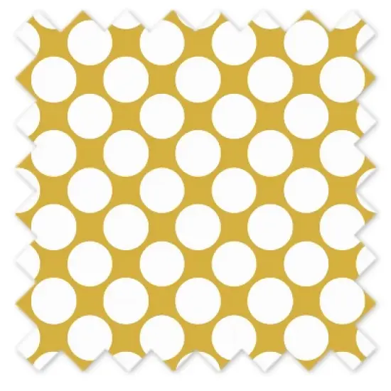Bacati - Large Dots Crib/Toddler Bed Skirt - Yellow image {1}