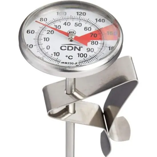 CDN ProAccurate Beverage and Frothing Thermometer, Stainless Steel image {3}