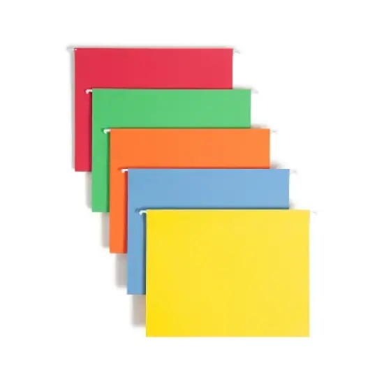 Smead Hanging File Folder with Tab, 1/5-Cut Adjustable Tab, Letter Size, 25 per Box image {8}