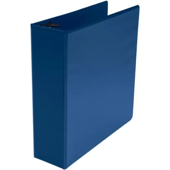 School Smart D Ring View Binder, Polypropylene, 3 Inches, Blue image {6}