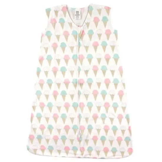 Luvable Friends Baby Girl Sleeveless Jersey Cotton Sleeping Bag, Sack, Blanket, Ice Cream Jersey image {2}