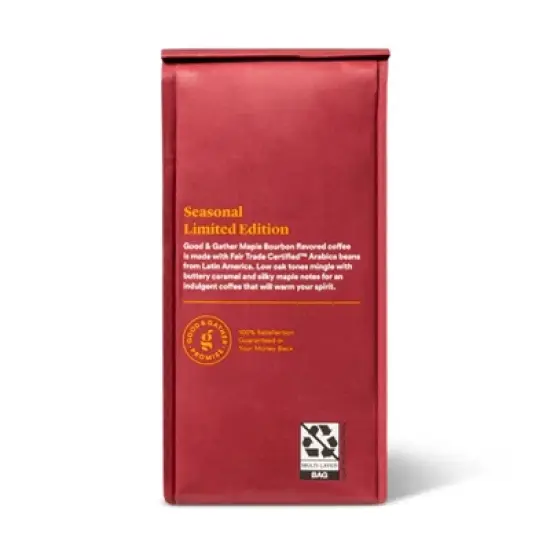Naturally Flavored Maple Bourbon Light Roast Ground Coffee - 12oz - Good & Gather&trade; image {2}