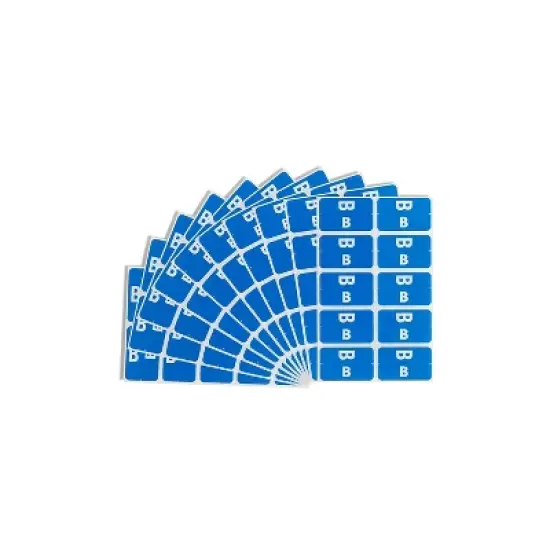 Smead Alpha-Z Color-Coded Second Letter Labels Letter B Dark Blue 100/Pack 67172 image {5}