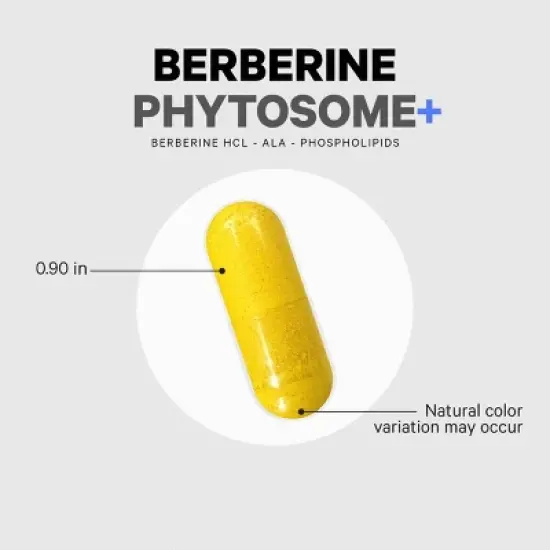 Codeage Berberine Phytosome Supplement - Berberine HCL, Alpha Lipoic Acid, Phospholipid Complex - 60ct image {11}