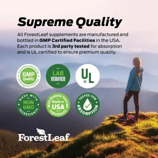 Forest Leaf Grass Fed Beef Liver Capsules, 3000mg Per Serving, Supports Full Immunity & Body Wellness, Freeze Dried Beef Liver Supplement - 180 Caps image {7}