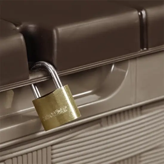 Starplast 153 Gallon Plastic Deck Box Mocha Brown image {2}