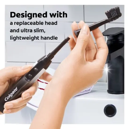 Colgate 360 Charcoal Battery Powered Toothbrush Soft - 1ct image {7}