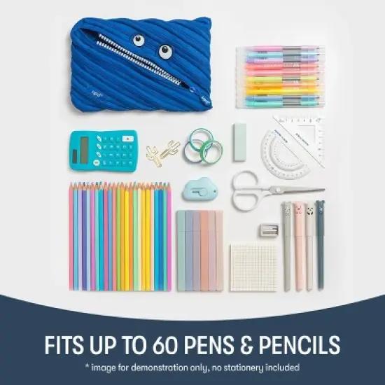 ZIPIT Monster Large Pencil Case, Pencil Pouch for Kids image {5}