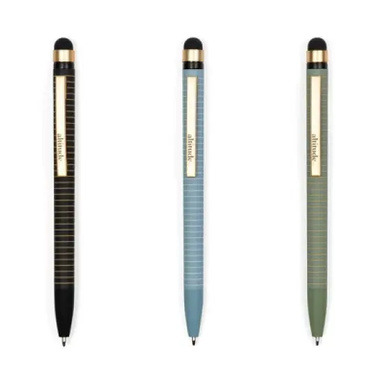 Altitude 3pk Stylus Ballpoint Pens 1.0mm Black Ink image {2}