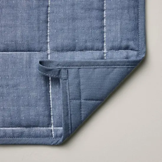 18"x24" Cotton Dish Drying Mat Blue - Hearth & Hand&trade; with Magnolia image {2}