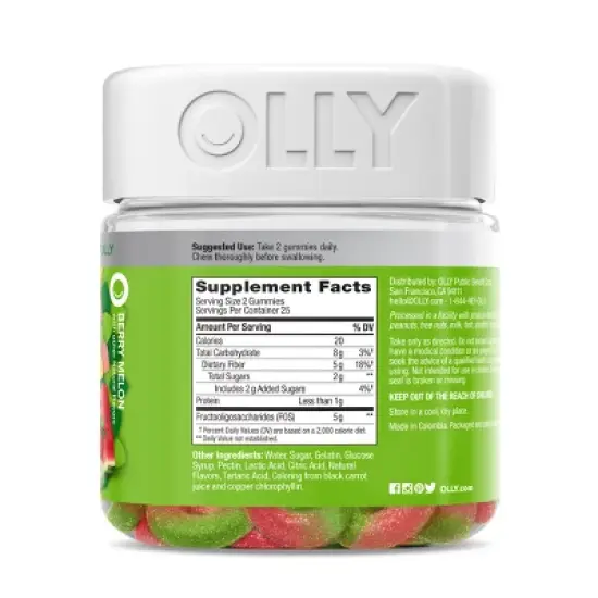 OLLY Fiber Digestive Gummy Rings - 50ct image {2}