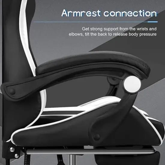 Ergonomic Gaming Chair with Lumbar Support &ndash; Sleek Racing Design image {4}