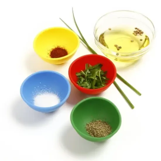 Norpro Multicolor Silicone Mini Pinch Bowls, Set of 4 image {3}