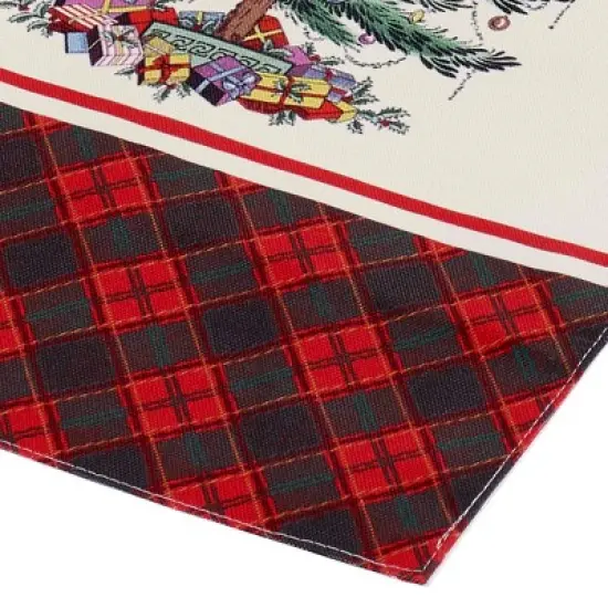 Spode&reg; Christmas Tree Tartan 108" Runner image {1}