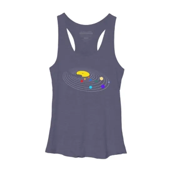 Women's Design By Humans Music Planet By clingcling Racerback Tank Top image {2}
