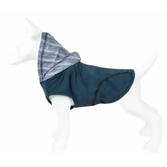 Pet Life Active Pull-Rover Premium 4-Way Stretch Two-Toned Sleeveless Hoodie Dog and Cat T-Shirt - Teal image {7}