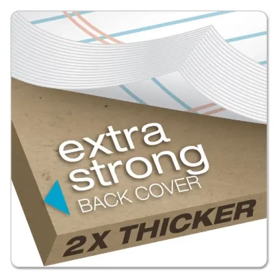 TOPS Docket Ruled Perforated Pads Legal/Wide 8 1/2 x 11 3/4 White 50 Sheets DZ 63960 image {4}